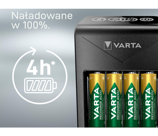 Varta Łagowarka Plug Charger +4AA 2100 mAh - 1456648 - zdjęcie 7